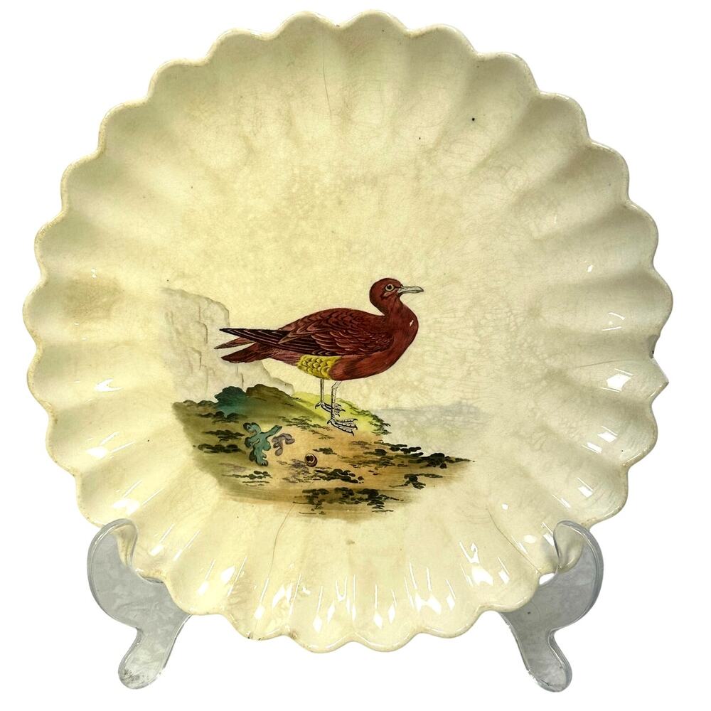 Copeland Spode Aesthetic Movement c. 1870-1890 Large Chelsea Bird 8 3/8" Plate